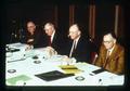 Walter Leth, Marion Weatherford, G. Burton Wood, and another, Agricultural Research Foundation Trustees meeting, Corvallis, Oregon, December 1970