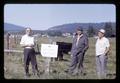 Robert Henderson, Ritchie Cowan, and Wilson Foote at Klamath Experiment Station, Klamath Falls, Oregon circa 1971