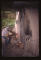 (Site Visit TAAP 1995-96) Firing an Anagawa kiln: Master Artist Hiroshi Ogawa and Apprentice Masatoshi Shirai at Mr. Ogawa's property