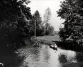 Millrace canoes passing