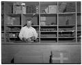 ROTC storeroom and attendant, 1951