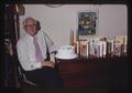 John Fowler with 90th birthday cake, Corvallis, Oregon, circa 1973