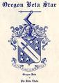 Phi Delta Theta crest, extracted from the Oregon Beta Star newsletter, Fall 1922