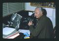 Joe Wales at microscope, Oregon State University, Corvallis, Oregon, 1975