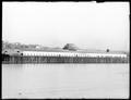 Panorama of Oceanic Dock, Portland harbor. Willamette River in foreground.