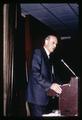 Acting President Dr. Roy Young speaking at Century Club meeting, Corvallis, Oregon, May 1970