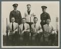 ROTC Rifle Team in sweaters with army advisor, circa 1930