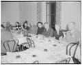 University of Michigan alums gather to honor Michigan President, Dr. Ruthven, March 1950