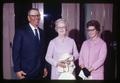 Oregon State Board of Education member Ward Maxwell, his mother, and Mrs. Maxwell, Lakeview, Oregon, circa 1970