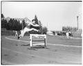 Jumping hurdle, circa 1945