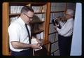 Dr. R. R. Reichart and colleague in Forestry Self Learning Center, Oregon State University, Corvallis, Oregon, circa 1965