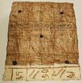 Tapa Cloth of the inner bark of a Mulberry tree pounded into cloth