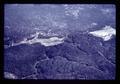 Aerial view of lakes and lava flow, Oregon, June 1970