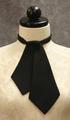 Women's U.S. Navy uniform tie of black rayon, wool and acetate
