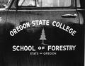 School of Forestry truck door