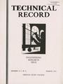Oregon State Technical Record, March 1934