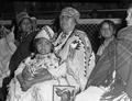 Older woman and child watching festivities at the Pendleton Round-Up