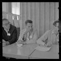 Dr. Henry Lynch, Robert Tips, and Dr. Kurt Hirschhorn at American Institute of Biological Sciences national convention, Summer 1962