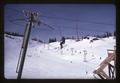 Skier on lift at Hoodoo, Oregon, circa 1967