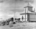 Sightseers atop mountain