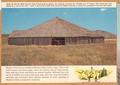 Barn built by Pete French in Harney County. Used to hold wild horses for saddle breaking. His holdings included the 132,000 acre ""P"" Ranch.