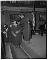 Doctoral students being hooded, June 1949
