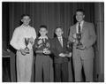 High school science exhibit winners, 1957