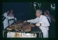 Grilling steaks at Portland Chamber of Commerce picnic, Portland, Oregon, 1974