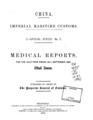 Medical Reports for the Half Year Ended 30th September, 1886