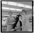 Toni Turner and Gail Nomi, OSU students and Rose Festival Princesses, in the OSU Bookstore, 1962
