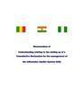 Memorandum of understanding relating to the setting up of a consultive mechanism for management of the Iullemeden Aquifer System (IAS)