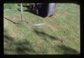 Lawn after cleaning up with mower, Corvallis, Oregon, 1987