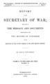 Report of the Secretary of War, being part of the Message and Documents Communicated to the Two Houses of Congress at the Beginning of the Second Session of the Fifty-Second Congress. Volume II. Part III.: Title Page