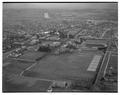 Aerial view of campus looking east