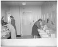 Wash room in Sackett Hall, March 28, 1950