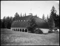 Chautauqua Auditorium at Gladstone, half-open building with domed roof.