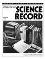 Science record, Winter 1986