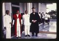 Robert Henderson in academic regalia with Kasetsart University officials, Bangkok, Thailand, 1981