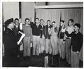 Swearing in new cadets during WWII