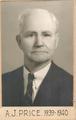 Wasco County Pioneers Association President A.J. Price - 1939-1940