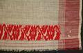 Gamosa of natural white and red woven cotton