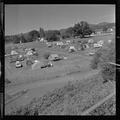 Attendee campground by Parker Stadium, American Institute of Biological Sciences national convention, August, 1962