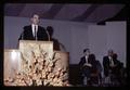 Jim Knudsen delivering a University Goals Commission report at Faculty Day, Oregon State University, Corvallis, Oregon, September 1969