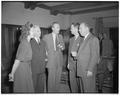 Visiting German students from Stanford with OSC faculty members, December 15, 1950