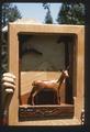 Shadowbox--inlaid deer picture