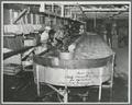 New type of carrot and vegetable washer, air agitated, Can-Pan Machinery Co., San Jose, California, circa 1940