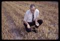 Dr. Spencer Apple examining dry bean plots at Jackson Farm, Corvallis, Oregon, 1966