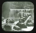 Fishing in glacier stream