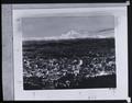 Panorama of Portland, Mt. Hood in background.