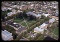 Aerial view of Oregon State University -- Memorial Union quad and surrounding area, April 7, 1969